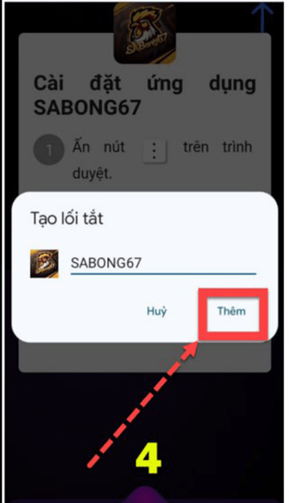 Bấm vào Thêm để hoàn tất tải APP SV388 cho Android Bấm vào Thêm để hoàn tất tải APP SV388 cho Android