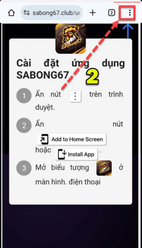 Bấm vào biểu tượng dấu 3 chấm Bấm vào biểu tượng dấu 3 chấm