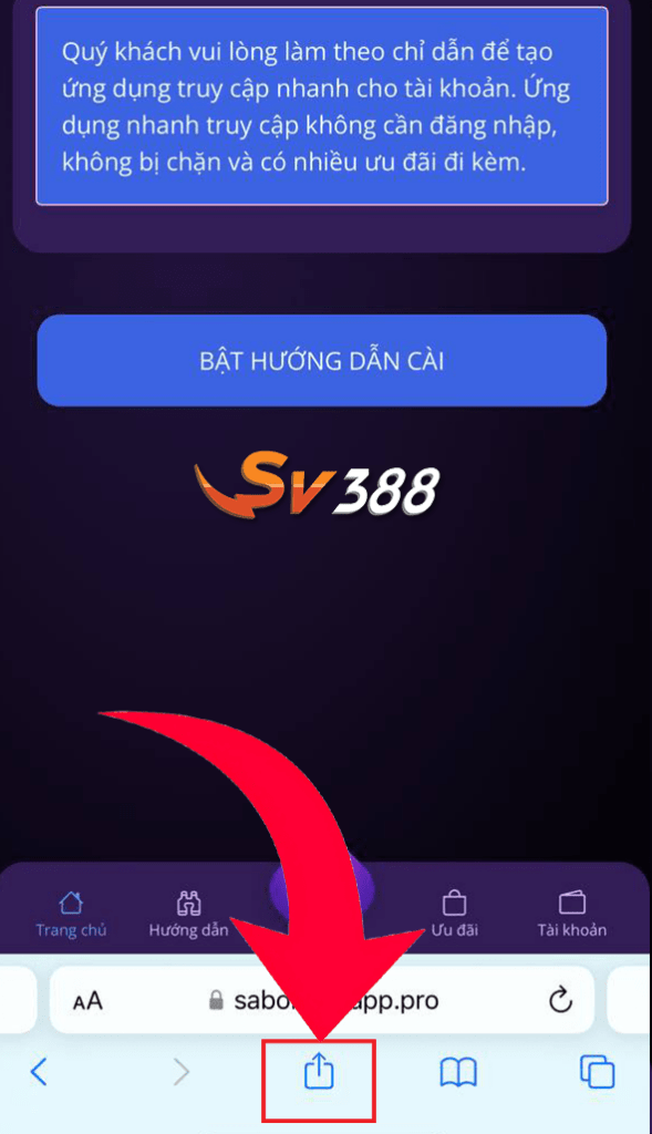 Bấm vào ô chia sẻ có biểu tượng như trong hình Bấm vào ô chia sẻ có biểu tượng như trong hình