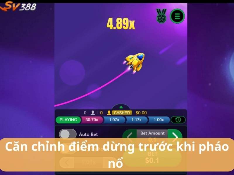 Chọn "BET" để đặt cược Chọn "BET" để đặt cược