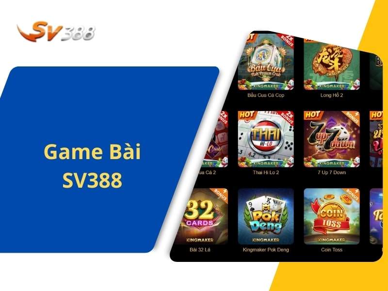 Game bài SV388 là những tựa game mô phỏng lại cách chơi bài dân gian quen thuộc Game bài SV388 là những tựa game mô phỏng lại cách chơi bài dân gian quen thuộc