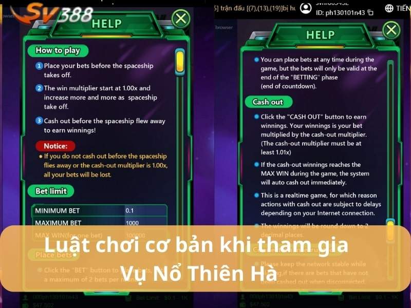 Luật chơi vụ nổ thiên hà tại SV388 Luật chơi vụ nổ thiên hà tại SV388