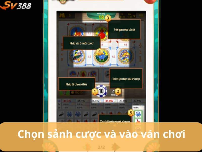 Chọn sảnh cược và vào ván chơi Chọn sảnh cược và vào ván chơi
