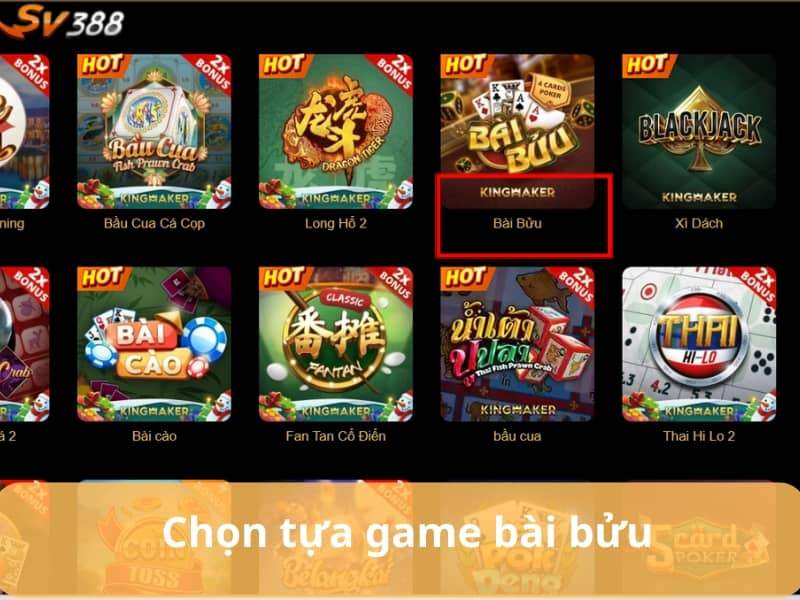 Chọn tựa game bài bửu Chọn tựa game bài bửu