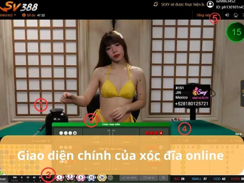 Tìm hiểu giao diện chính của tựa game xóc đĩa SV388 Tìm hiểu giao diện chính của tựa game xóc đĩa SV388