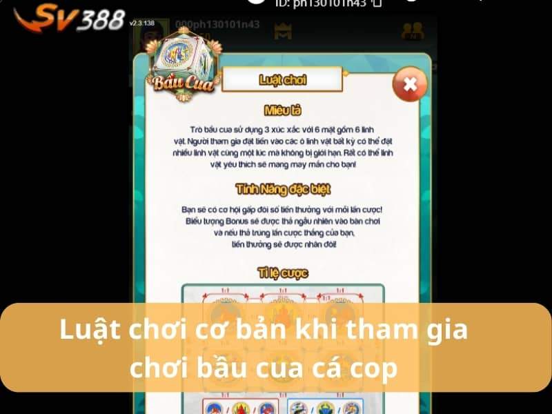 Luật chơi cơ bản khi tham gia chơi Bầu Cua Cá Cọp Luật chơi cơ bản khi tham gia chơi Bầu Cua Cá Cọp