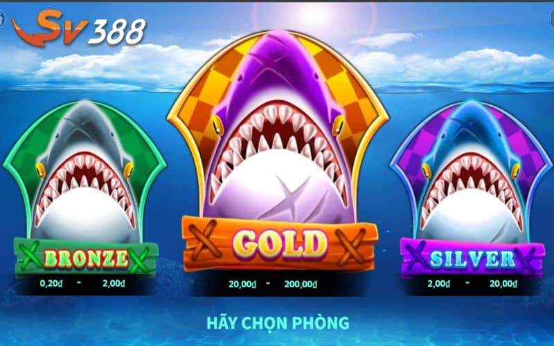 Cá Mập Săn Mồi đem đến 3 phòng chơi khác nhau Cá Mập Săn Mồi đem đến 3 phòng chơi khác nhau