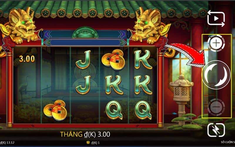 Điều chỉnh tiền cược và bắt đầu quay hũ Điều chỉnh tiền cược và bắt đầu quay hũ
