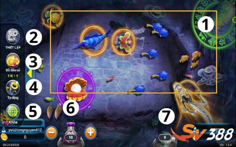 Giao diện trong game Đại Sư Đánh Cá Giao diện trong game Đại Sư Đánh Cá