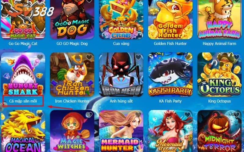 Tìm chọn tựa game Cá Mập Săn Mồi Tìm chọn tựa game Cá Mập Săn Mồi